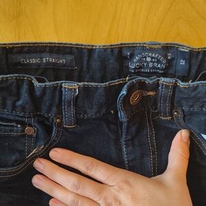 Lucky Brand Boys Straight Leg Jeans - Deep Indigo